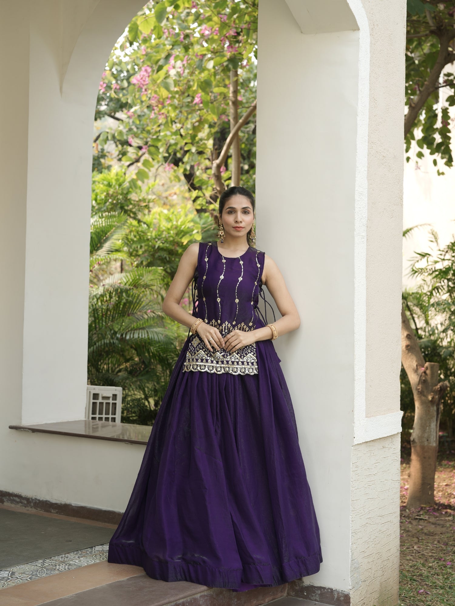 Premium Beads Embroidered jacket-Lehenga Sets