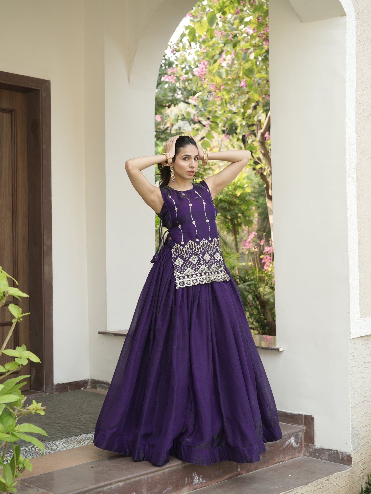 Premium Beads Embroidered jacket-Lehenga Sets