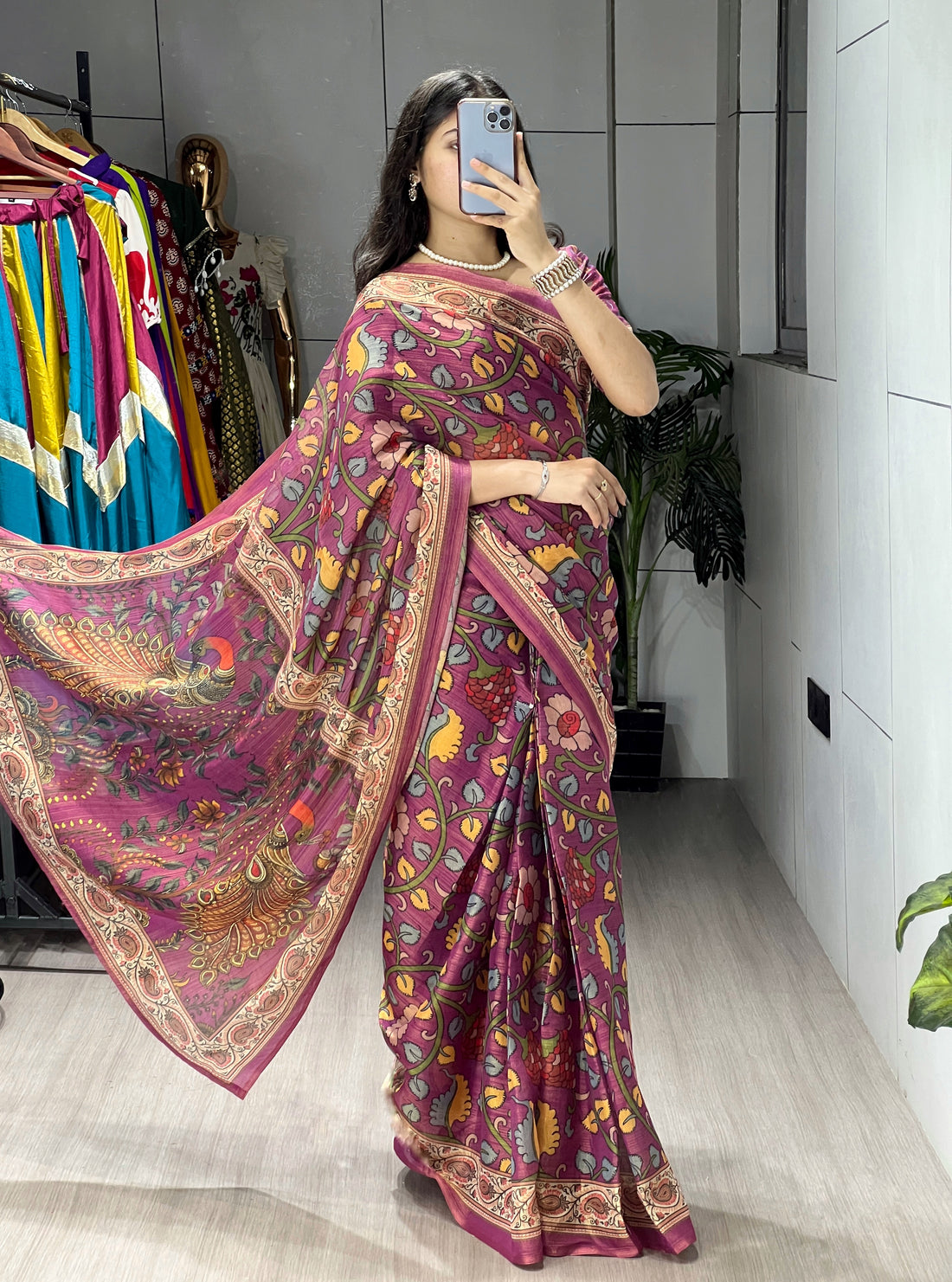 Shimmar Printed  Sarees