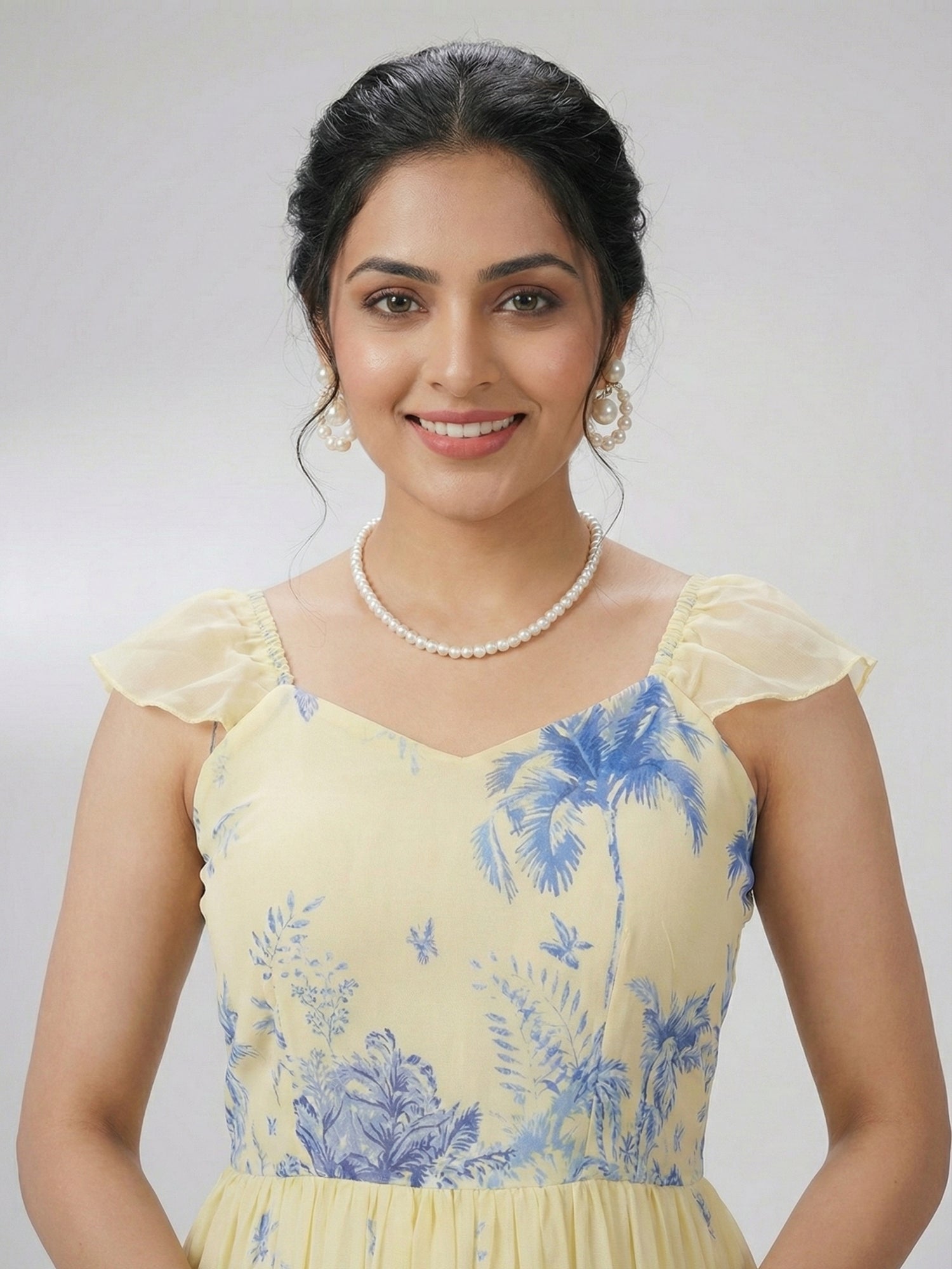 Letest Trending Royal Blue Frill Kurti