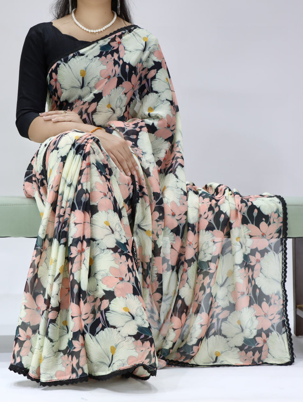 New Arrivals- Weightless Floral Sarees