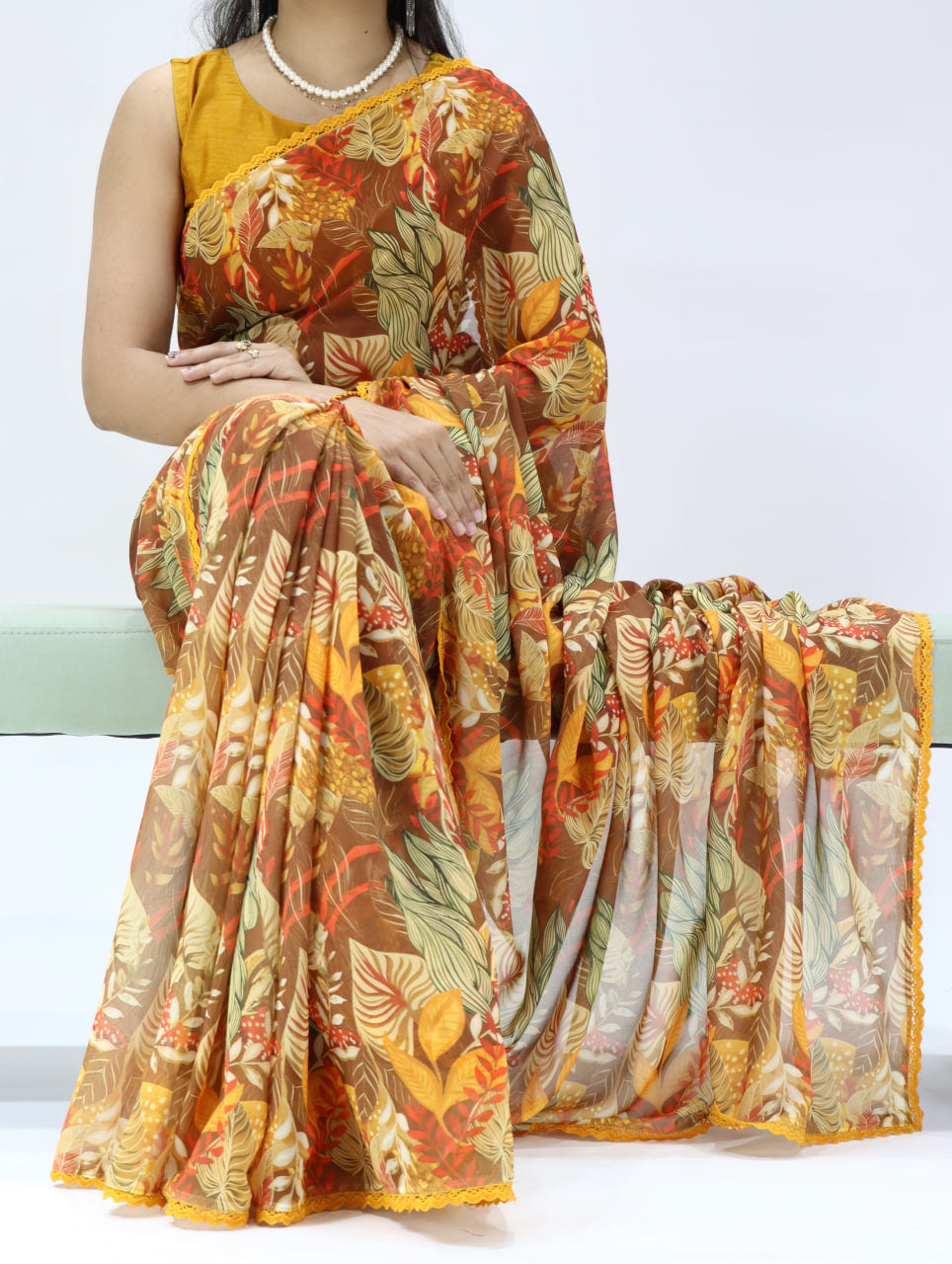New Arrivals- Weightless Floral Sarees