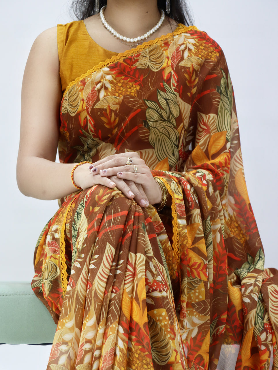 New Arrivals- Weightless Floral Sarees