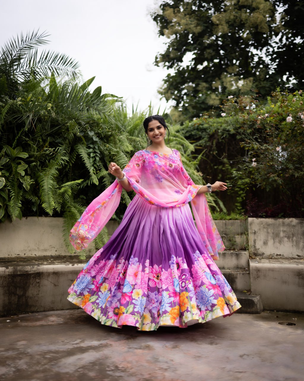 Floral Printed Lehenga Choli