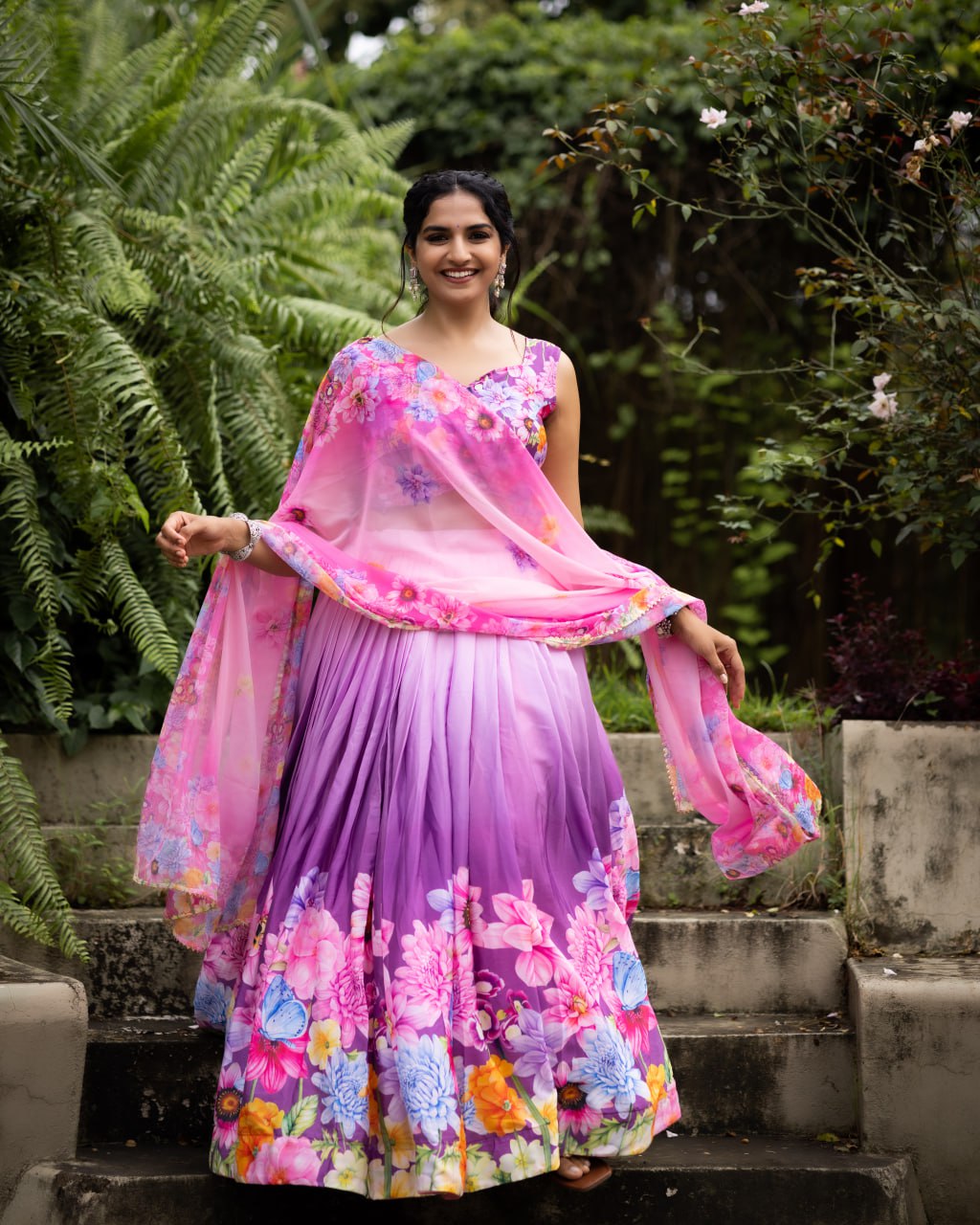 Floral Printed Lehenga Choli