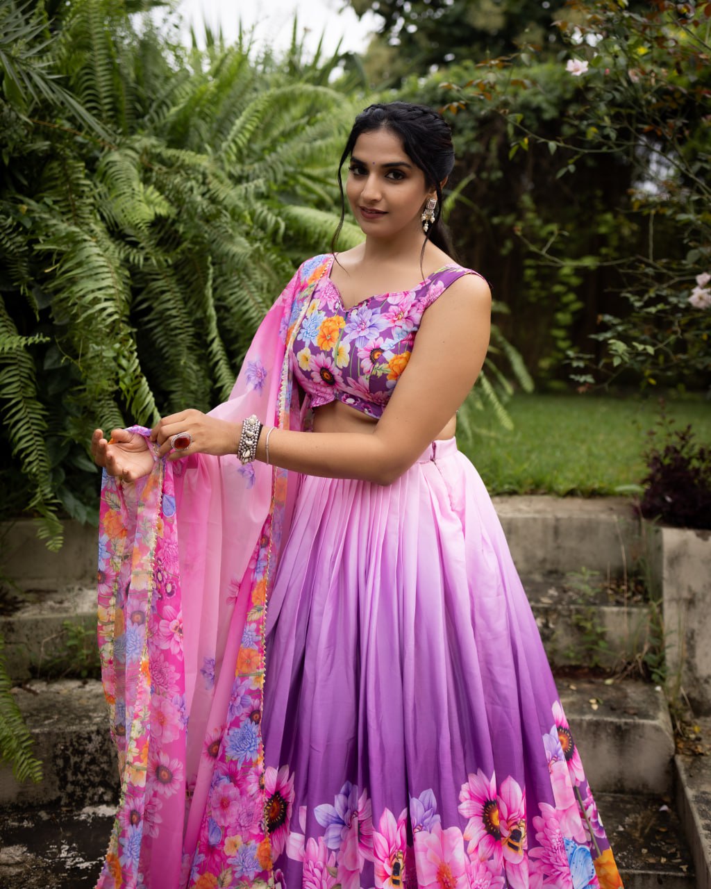 Floral Printed Lehenga Choli