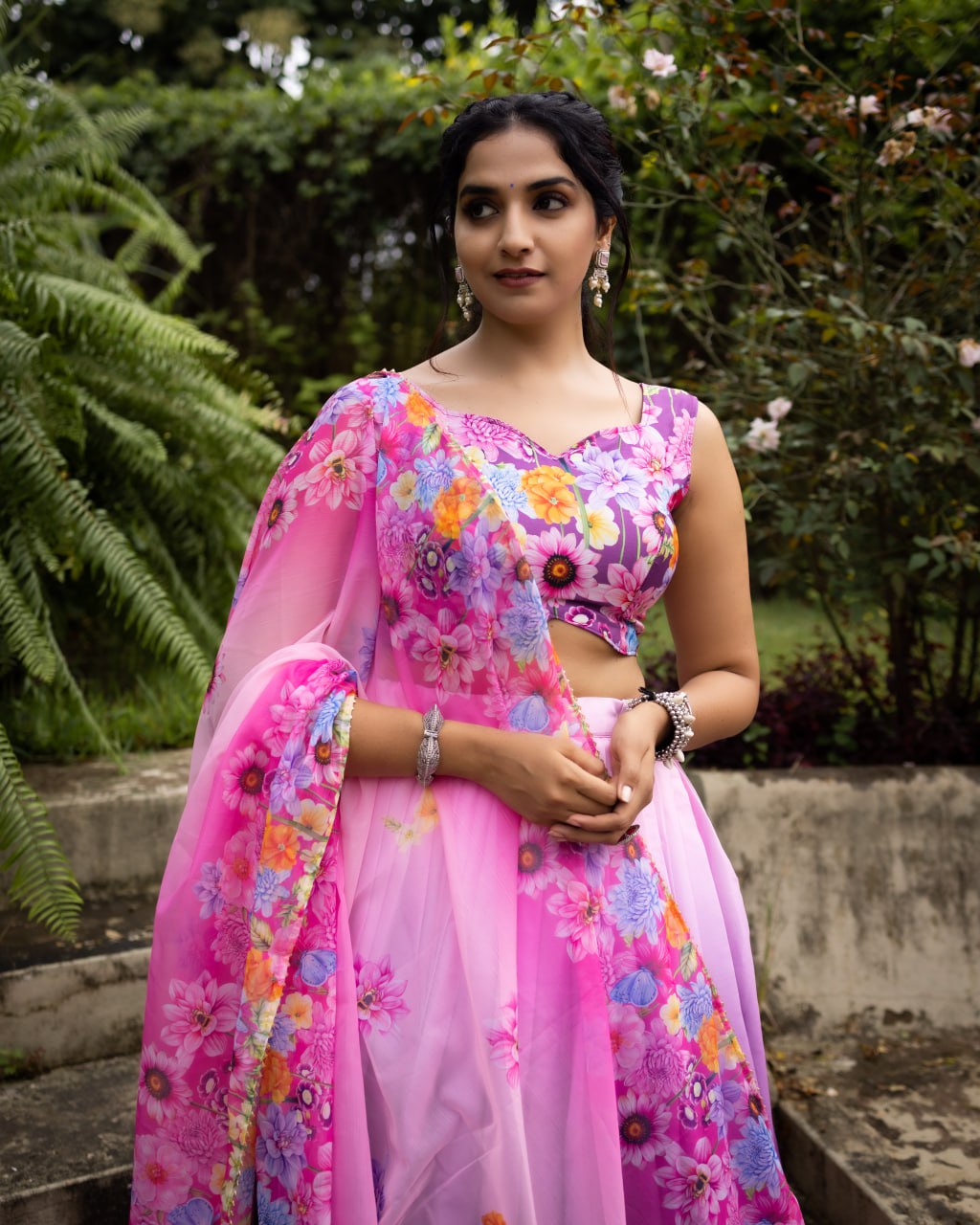 Floral Printed Lehenga Choli