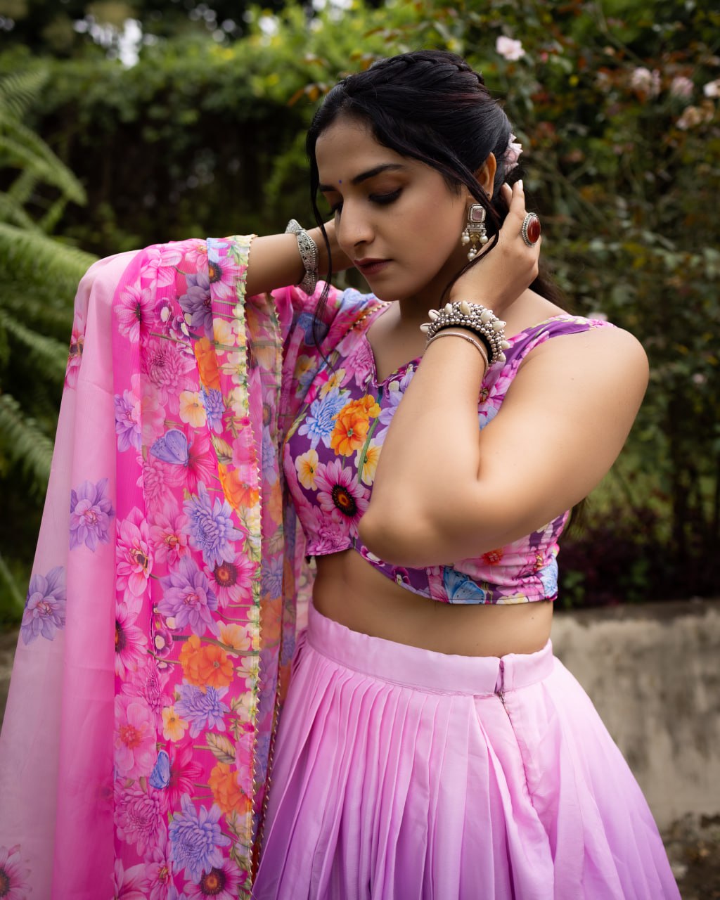 Floral Printed Lehenga Choli