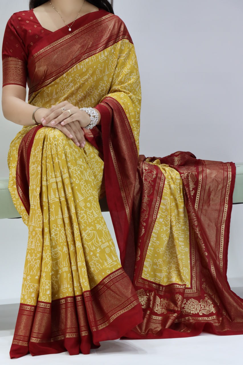 Soft Tussar Silk Saree