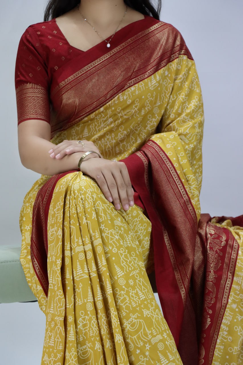 Soft Tussar Silk Saree
