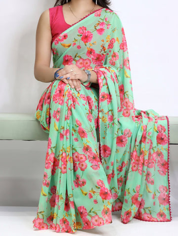 Weightless Floral Sarees