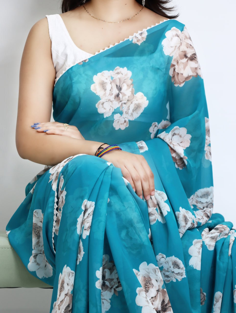 Weightless Floral Sarees