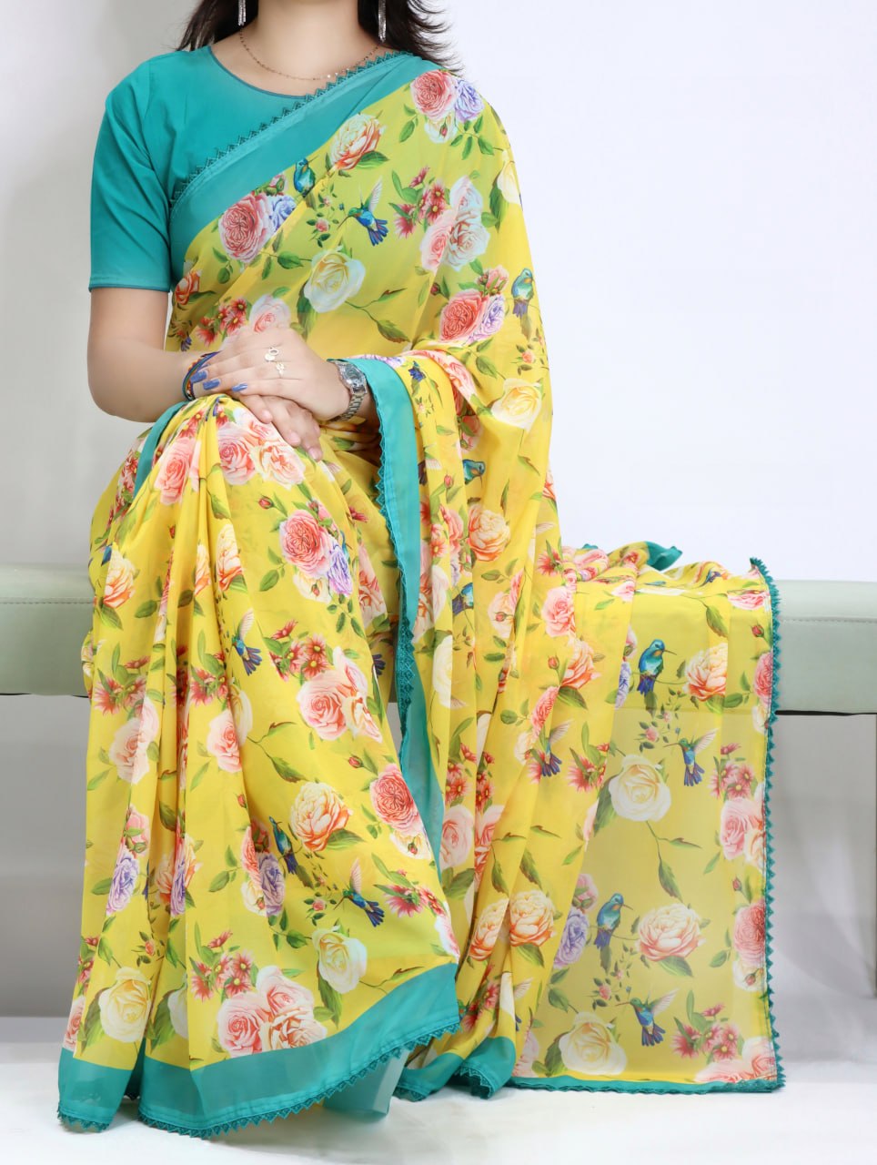 Weightless Floral Sarees