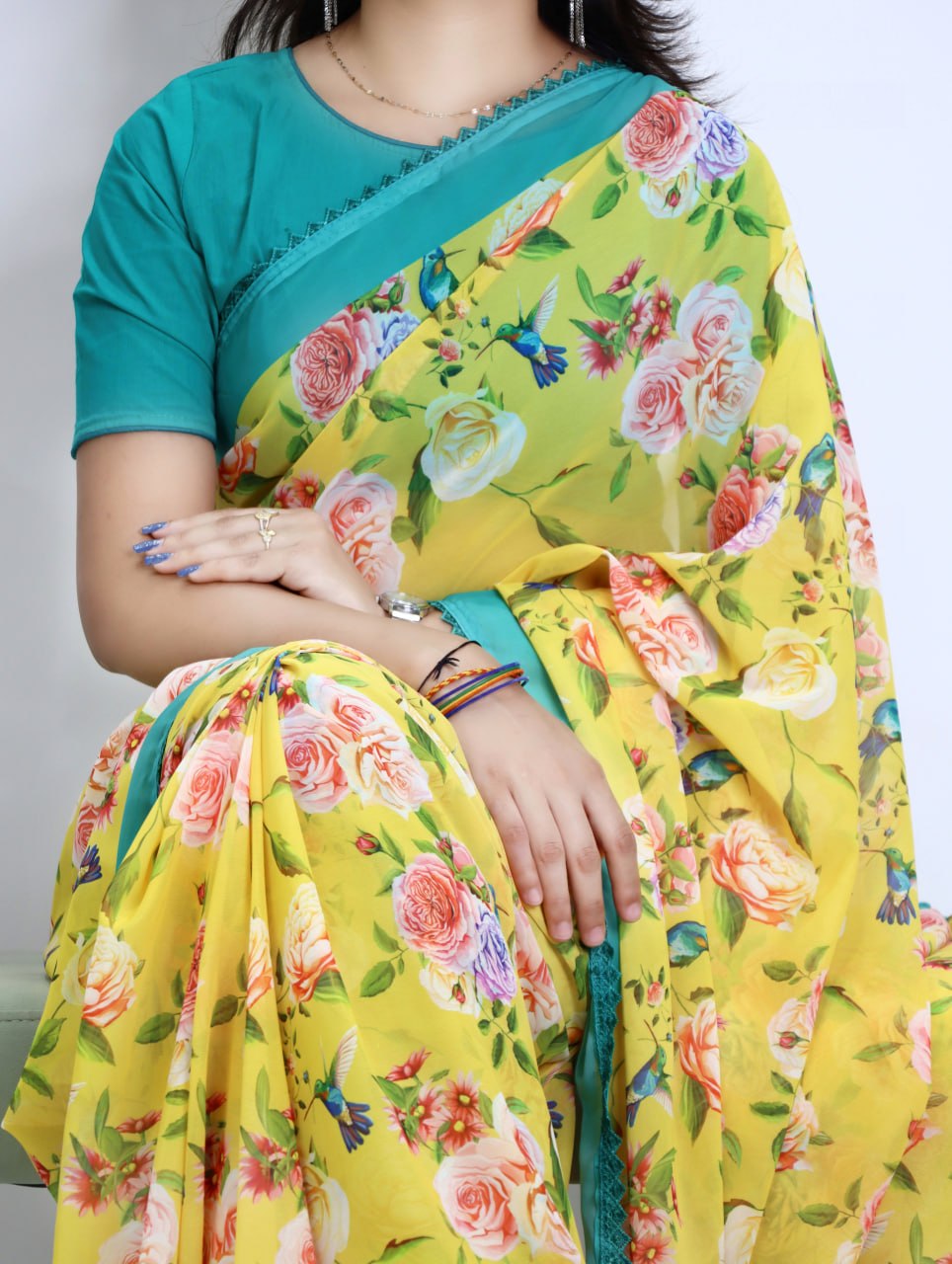 Weightless Floral Sarees