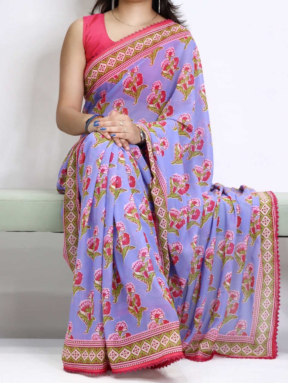 Weightless Floral Sarees