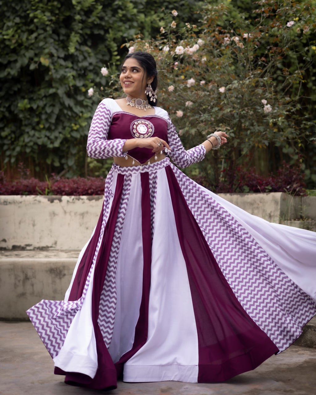 Women Pure Rayon Cotton Lehenga Cord-Set