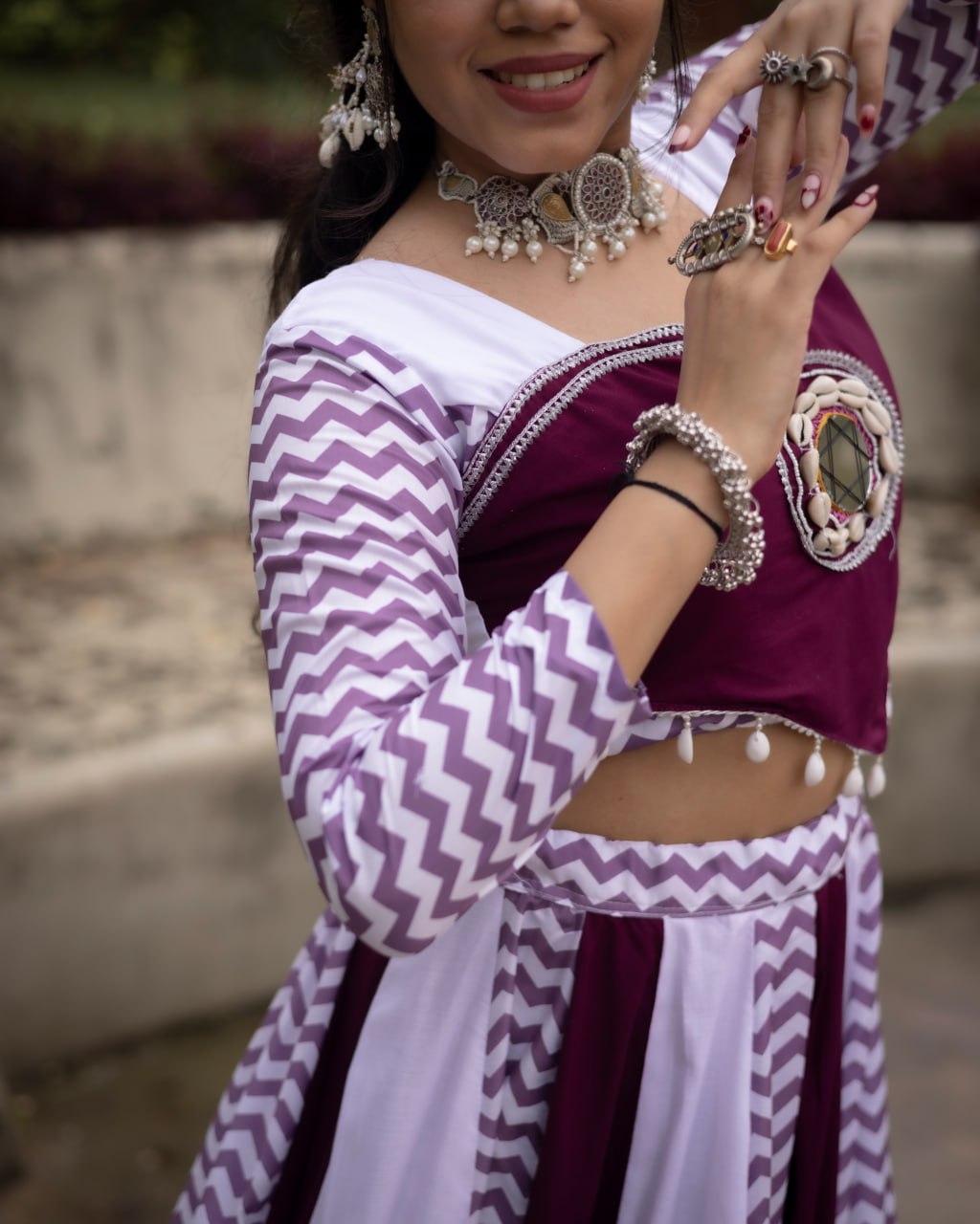 Women Pure Rayon Cotton Lehenga Cord-Set