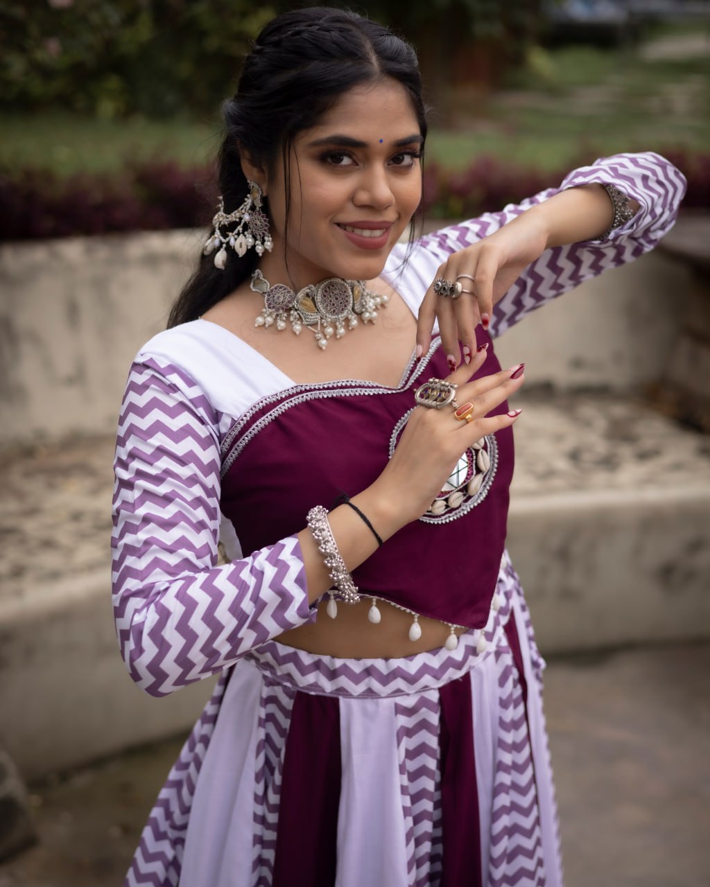 Women Pure Rayon Cotton Lehenga Cord-Set