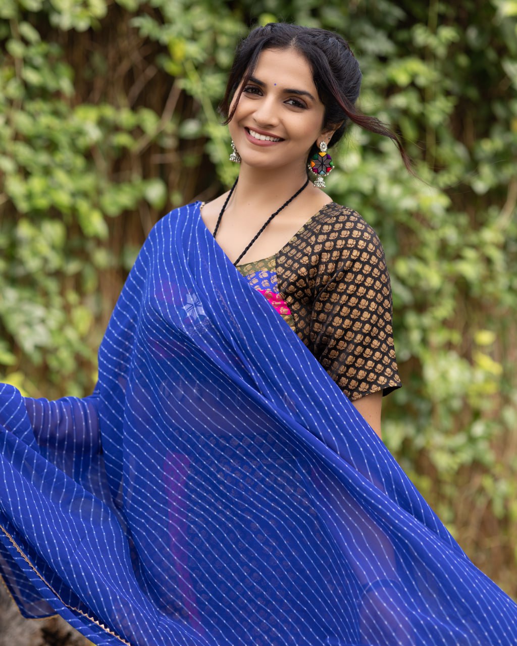 Multi Kali Jacquard Silk Weaving Lehenga Choli With Dupatta