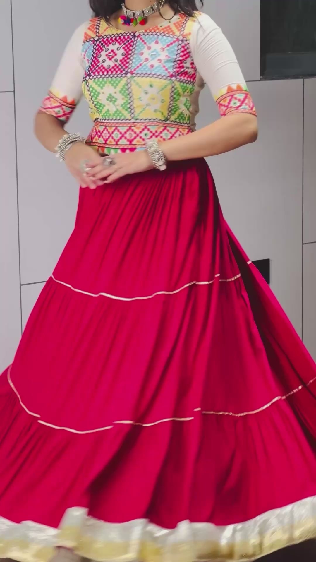 Traditional Gujarati Garba Chaniya Choli