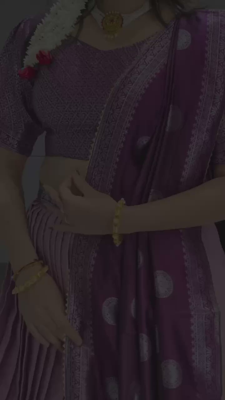 Wine Woven Design lehenga choli With Dupatta