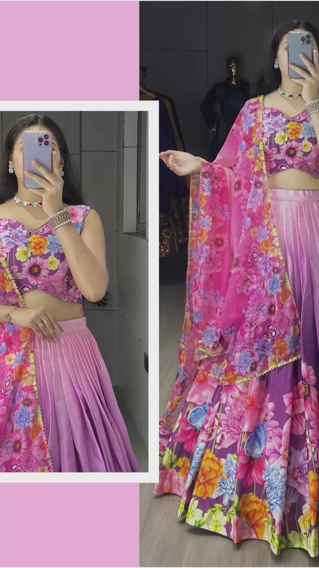 Letest Floral Printed Lehenga Collection