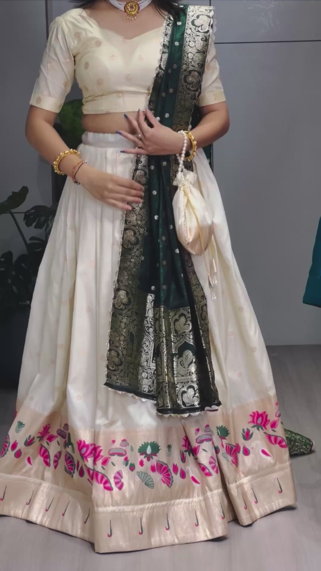 Presenting Letest Paithani Silk Lehenga Choli Sets