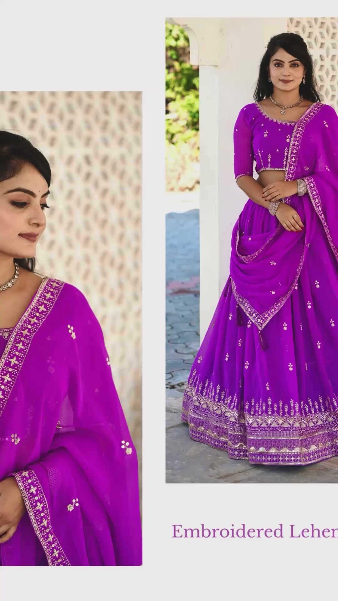 Classical  Embroidery Lehenga Choli With Unstitched Blouse