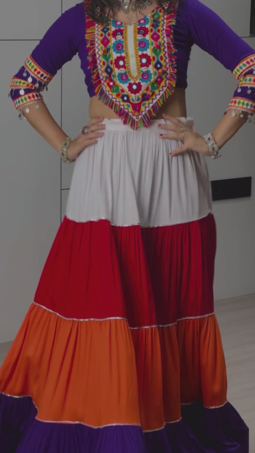 Traditional Navratri Colorful Chnaiya Choli