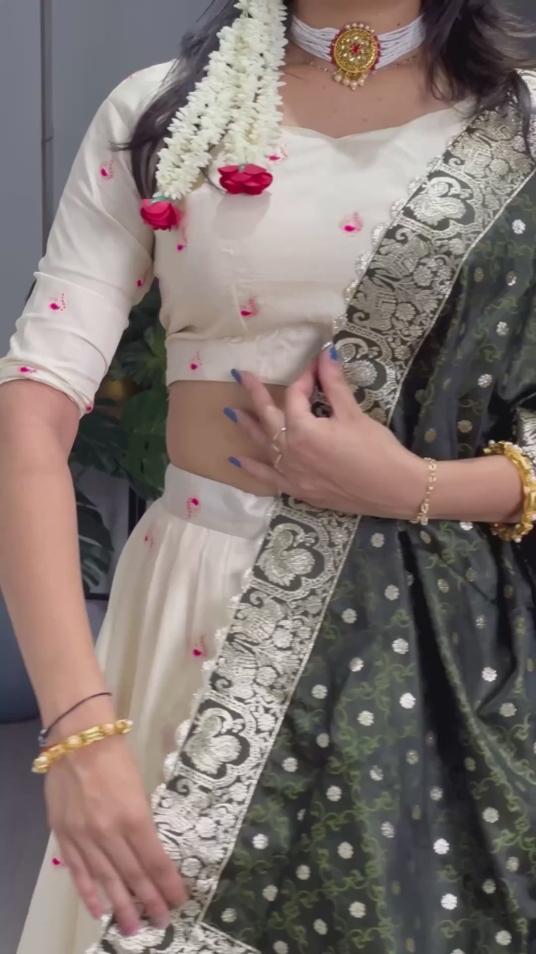 Paithani Silk Lehenga Choli With Satin Silk Dupatta